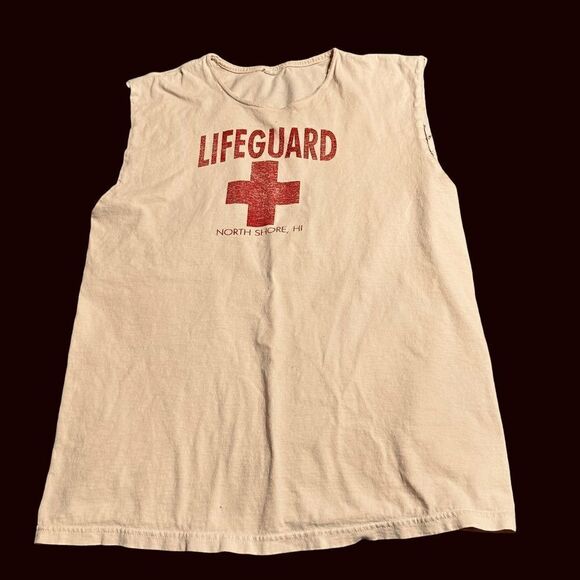 Vintage North Shore, Hawaii Life Guard Tank top size S/M - Picture 1 of 10